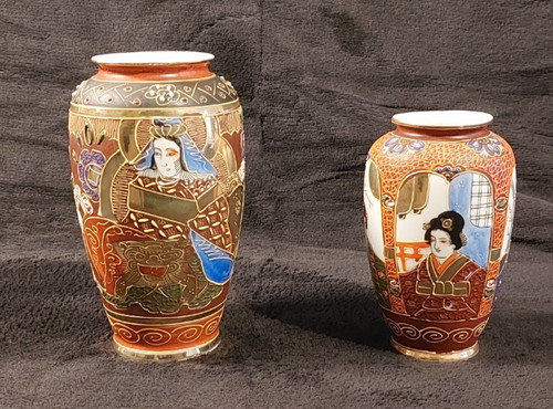 Paar antike japanische - , satsuma