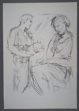 Oskar Kokoschka Stele mit Kind