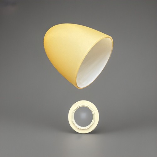 Lampenschirm e14 glas creme - lampenschirm,