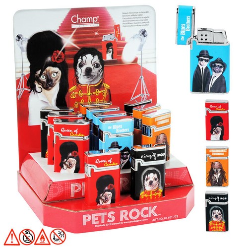 Feuerzeuge pets rock - 12, "