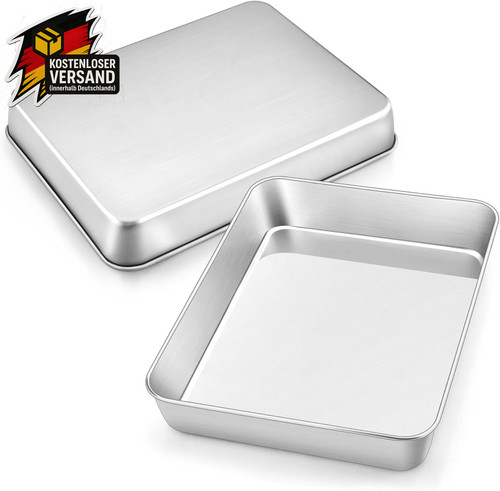 Backblech set edelstahl - set, 2