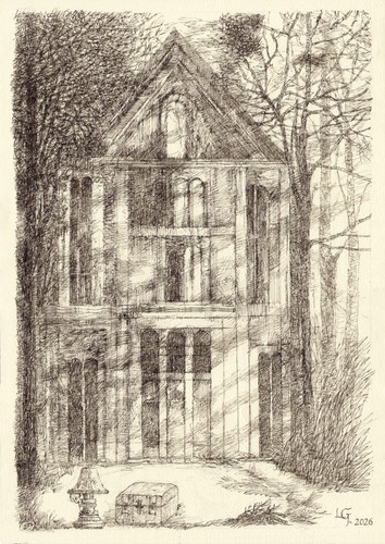 Ein verlassenes haus - "ein, haus"