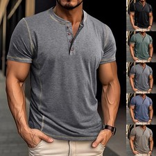 Herren Henley T-Shirt mit