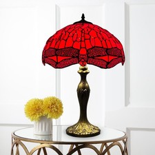 16 Zoll rote Tiffany Stil