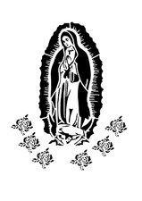 Schablone " heilige Maria... " auf A4