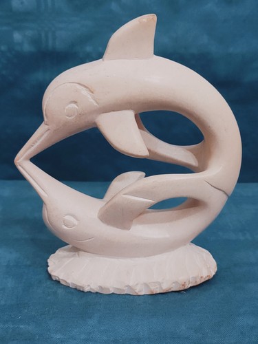 Delfin skulptur delphinpaar - delfin,