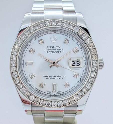 Rolex datejust perlmutt - ii,