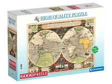 Clementoni Mega-Puzzle 6000 Teile (Antique Nautical Map) - B-Ware neuwertig