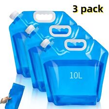 3X 10L Wasserkanister faltbar Wassersack Wasserbehälter Camping Kanister Outdoor
