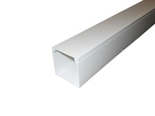 (9,90 EUR/m) Kabelkanal weiß 100 x 100 mm PVC Kabelleiste Installationskanal