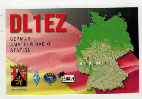 Qsl karte deutschland dl1ez - qsl,