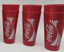 6× Coca Cola Coke Becher Plastik 0,4l Plastikbecher Hartplastik Top ✅️