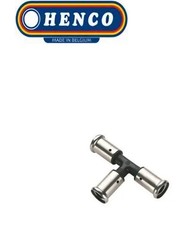 Henco 9PK-202020 Press Fit T-Stück PVDF Kunststoff 20x20x20 mm (10er Pack)