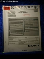 Sony Service Manual DCR VX2100 /VX2100E ADJ Digital Video Camera (#4787) 