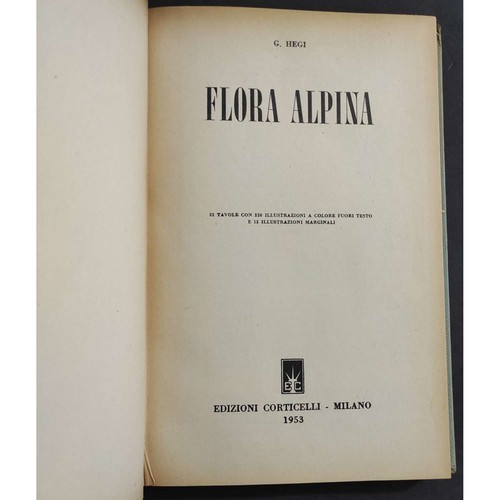Flora alpina hegi - hegi, ed