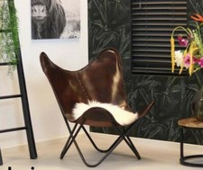 Echtleder butterfly chair
