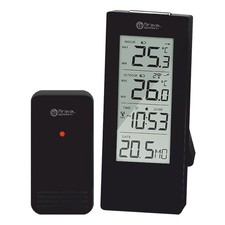 Funk-Wetterstation mit Uhrzeit- und Datumsanzeige, Temperatur