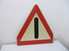 Rare Blechschild Verkehrsschild Straßenschild Allgemeine Gefahrenstelle Original