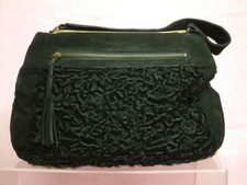 Handtasche Muff Nerz Handwärmer Perlmut henkel2 in einen anschauen