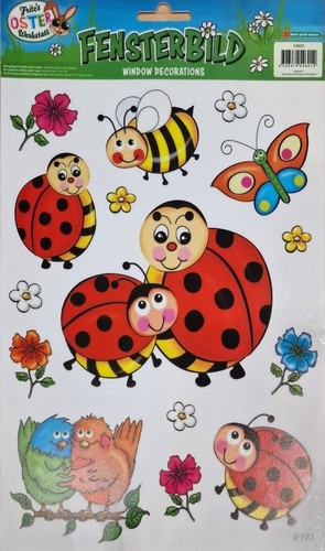 Ostern fensterbild bunt - fensterbild,