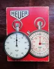 HEUER LEONIDAS / Chronograph für Oldtimer-Rallyes (1/100 Min und 30 Min)  
