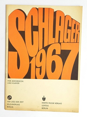 Schlager 1967 notenbuch für - schlager,