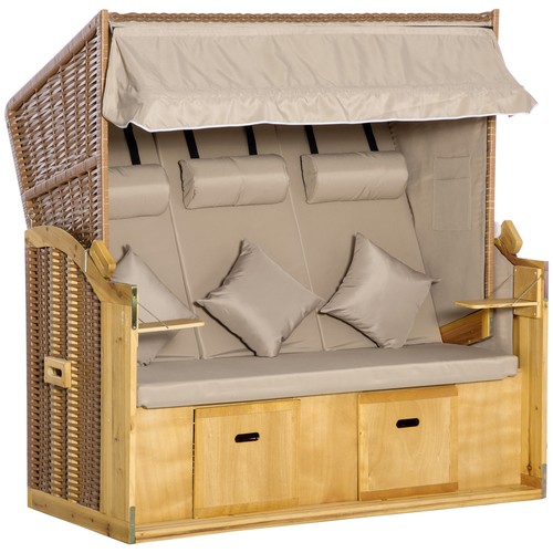 Strandkorb sitzer - strandkorb, 3-sitzer