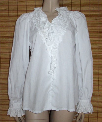 Weisse trachtenbluse spitze - weisse,