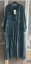 Zara Maxikleid mit Volants Gr
