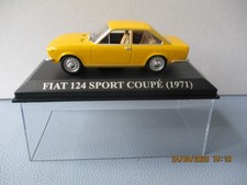 FIAT 124 Sport Coupe ( 1971 )  1:43  GELB unbespielt in Original Klarsichtbox