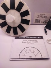 Solar Wasserspiel mit LED Pool