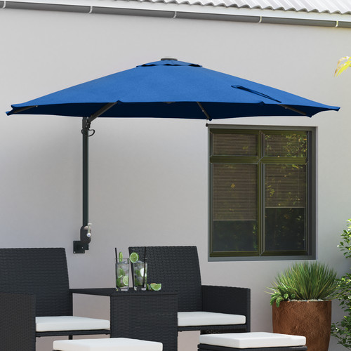 ø2 wand sonnenschirm mit - Ø2.7m,