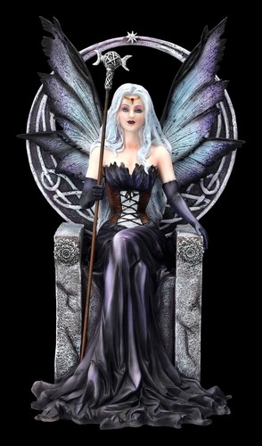Elfen figur auf thron - thron, magic