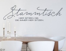 Wandtattoo Stammtisch Kneipe Bar Bierkeller Party Restaurant Küche uss441