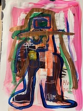 new york  Kunst Malerei Pop Art   Expressionismus art brut street art  Mann