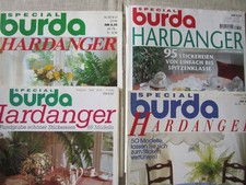 4 Stück burda Hardanger Anleitungshefte (01B-2)