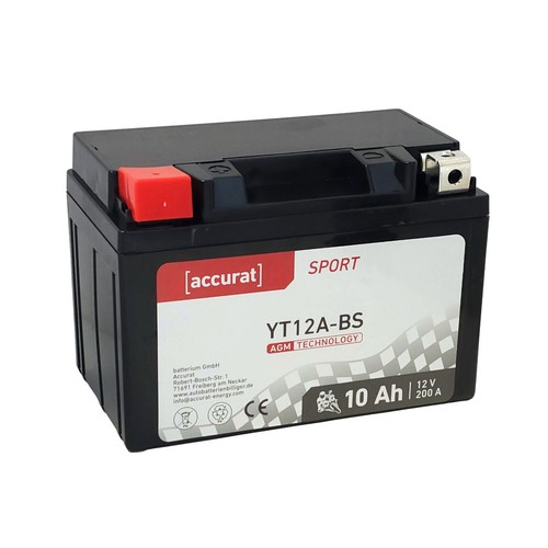 Motorradbatterie yt12a agm - yt12a-bs,