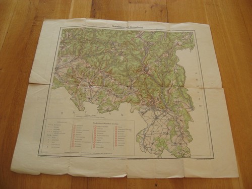 Alte landkarte wanderkarte - alte,