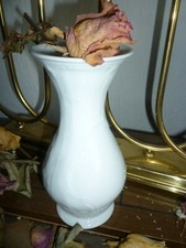 Tischvase Rosenthal  SANSSOUCI weiss Porzellan H17 cm Ø ca. 8 cm grüner Stempel