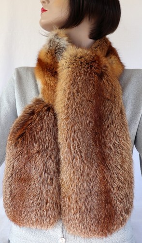 Pelz schal rotfuchs kragen - rotfuchs,