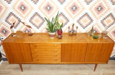 edles 60er Jahre Sideboard Teak 220cm mid century danish design retro vintage