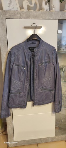 Kunstlederjacke antik blau - kunstlederjacke,