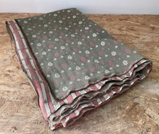 gewebter Stoff Deko Vorhangstoff Bezugstoff oliv, rose, creme floral Streifen