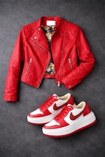 Komplettes Outfit, Bikerjacke