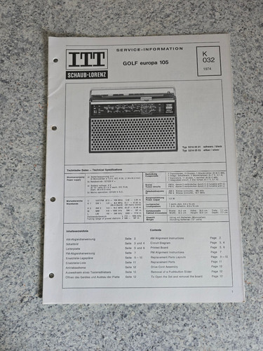 Original itt schaub lorenz - original,