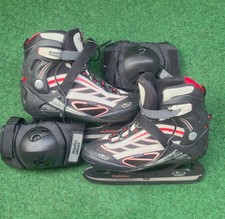 HUDORA - Schlittschuhe Herren Gr.45 mit Knieschoner