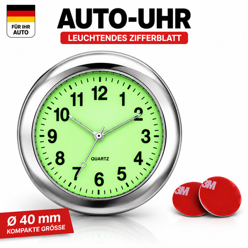 Auto uhr leuchtend kfz quarz - auto,