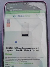 Buderus Brennwert Therme Logamax Plus GB 172-14 Nr. 7716010416