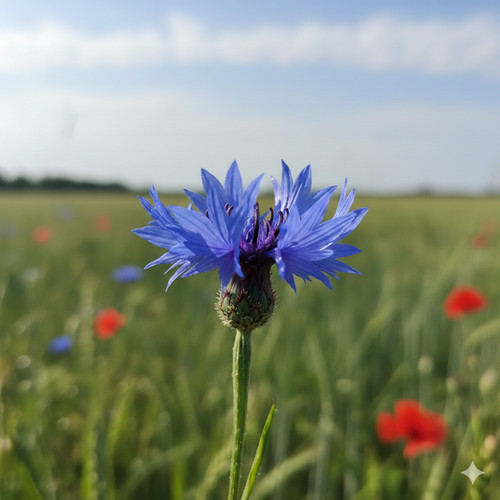 Blaue kornblume centaurea - blaue,