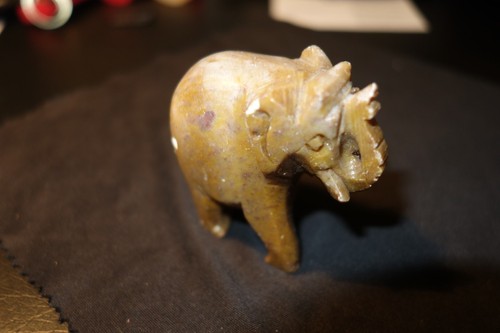 Elefant speckstein kunst 5 - kunst,